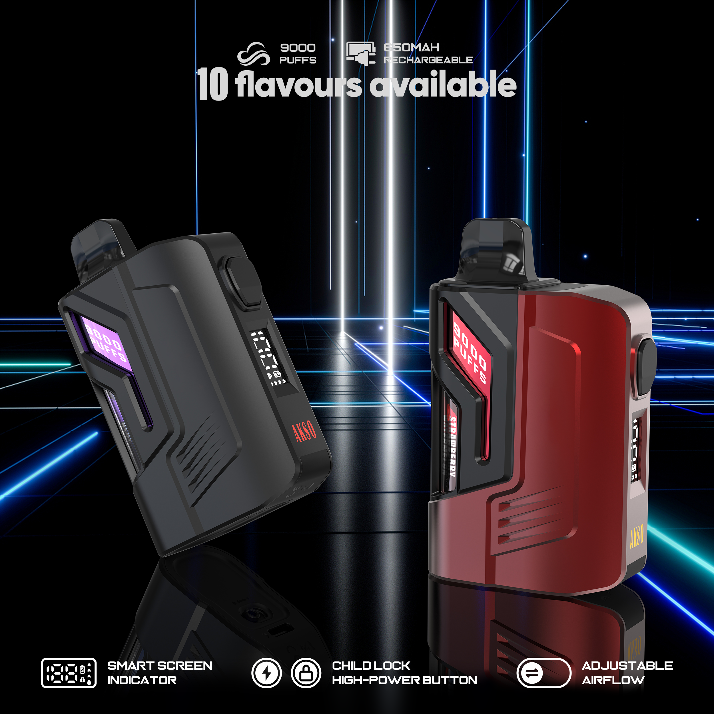 بود مود تنظيم الجهد السيجارة الإلكترونية 6200 نفخة