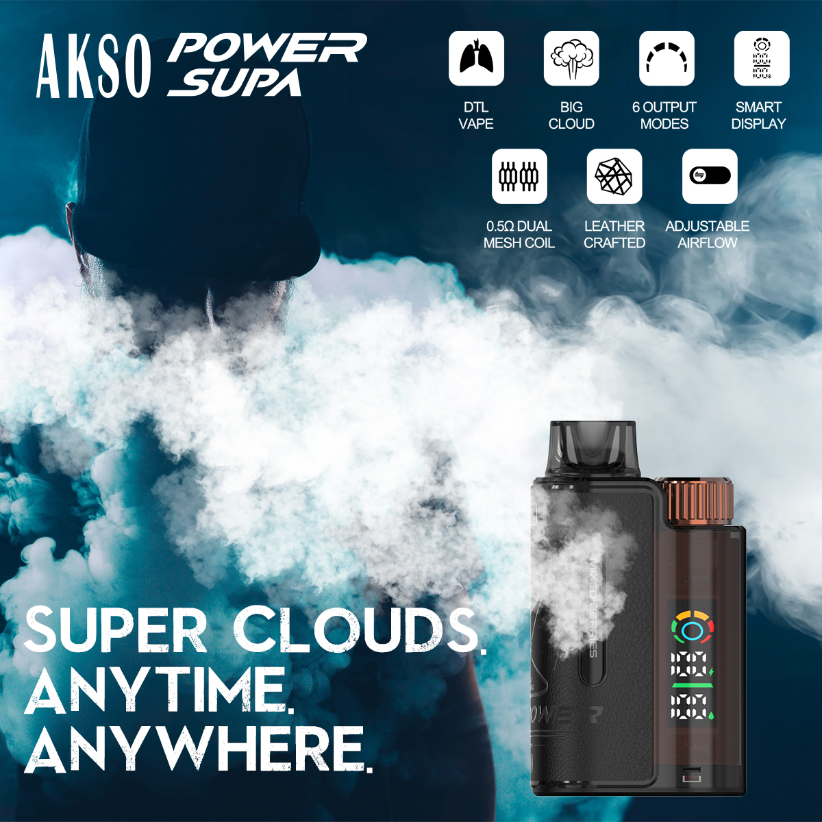 SUPA POWER - DTL قوة كهربائية متغيرة Big Cloud 18000 نفث 