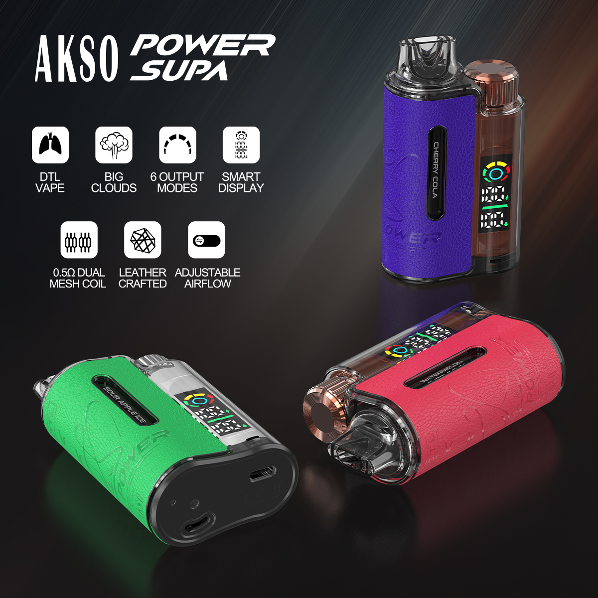 SUPA POWER - DTL قوة كهربائية متغيرة Big Cloud 18000 نفث 